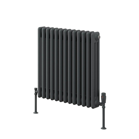 Reina Colona Horizontal 2 Column Mild Steel Radiator (8 sizes, 2 colours) - Brand New Bathrooms