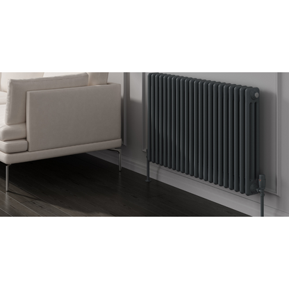Reina Colona Horizontal 3 Column Mild Steel Radiator (13 sizes, 2 colours) - Brand New Bathrooms