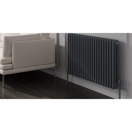 Reina Colona Horizontal 3 Column Mild Steel Radiator (13 sizes, 2 colours) - Brand New Bathrooms