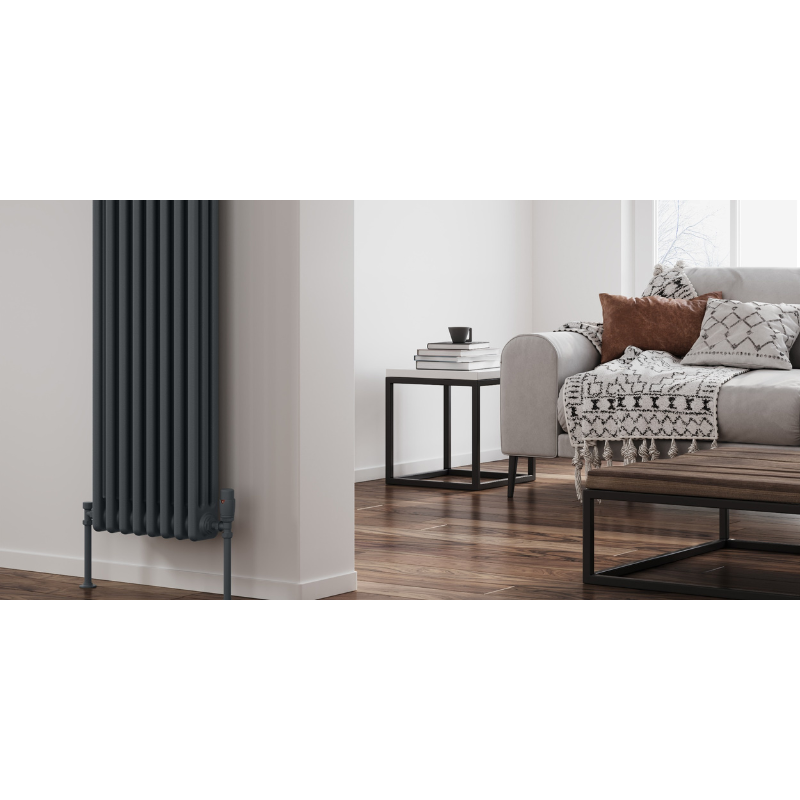 Reina Colona Vertical 3 Column Radiator (6 sizes, 2 colours) - Brand New Bathrooms