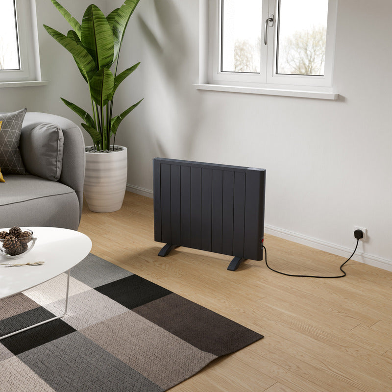 Eucotherm Rhino Electric Aluminium Flat Panel Electric Radiator with Smart Control (3 sizes, 2 colours)
