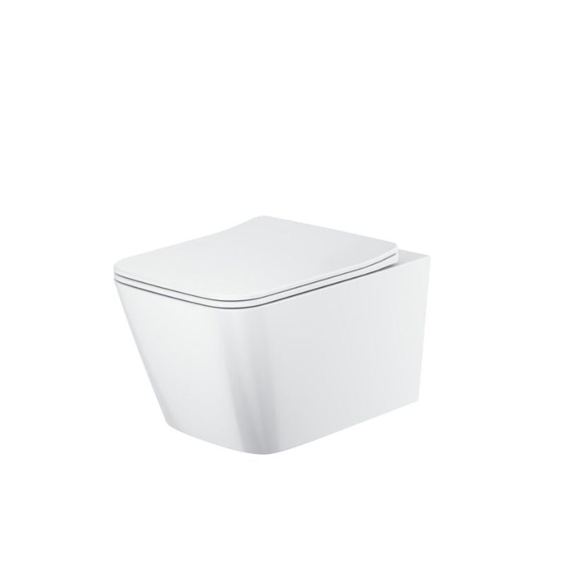 Scudo Riviera Square Wall Hung Toilet Pan (2 colours) - Brand New Bathrooms
