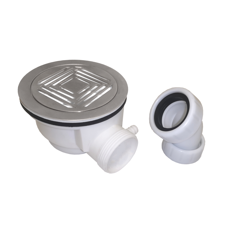 Scudo Shower Tray Waste (Brushed Nickel) - Brand New Bathrooms
