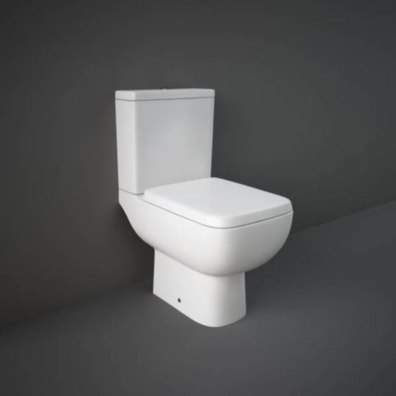 RAK Ceramics Series 600 Close Coupled WC Pan & Cistern (White) - Brand New Bathrooms