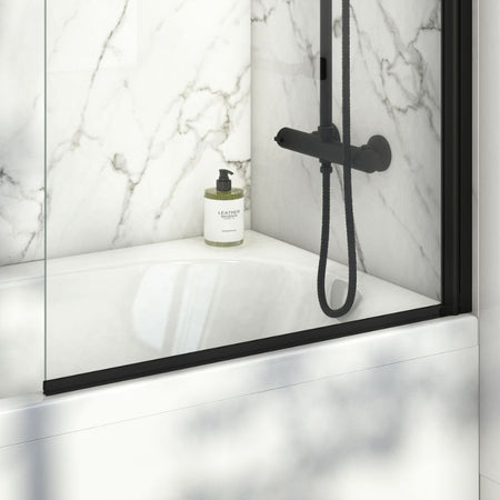 Scudo S6 Black Bath Screen Seal (For Square and Curved Bath Screens) - Brand New Bathrooms