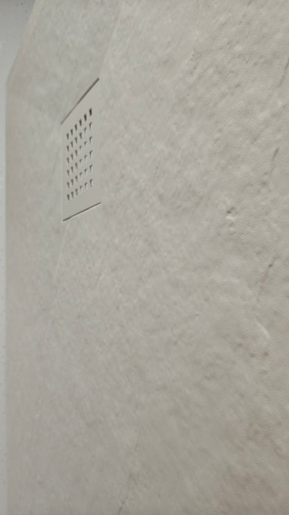 Brand New Bathrooms Polymer Anti-Slip Shower Tray (10 sizes, Sand)