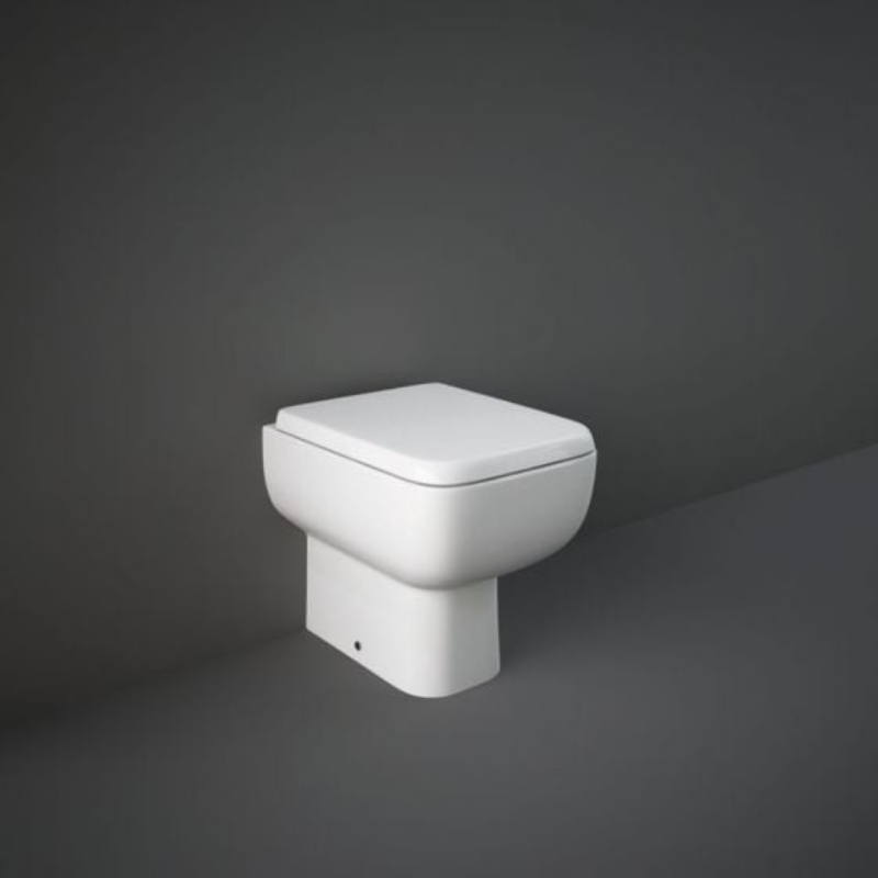 RAK Ceramics Series 600 Rimless Back to Wall Pan (1 size, White) - Brand New Bathrooms