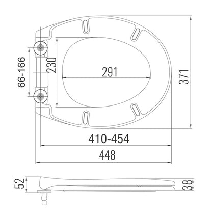 Scudo Universal Soft Close Toilet Seat (2 shapes) - Brand New Bathrooms