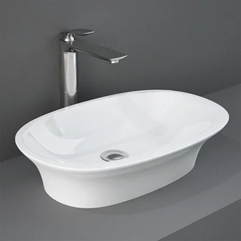 RAK Ceramics Sensation 600mm Countertop Washbasin (1 size, White) - Brand New Bathrooms