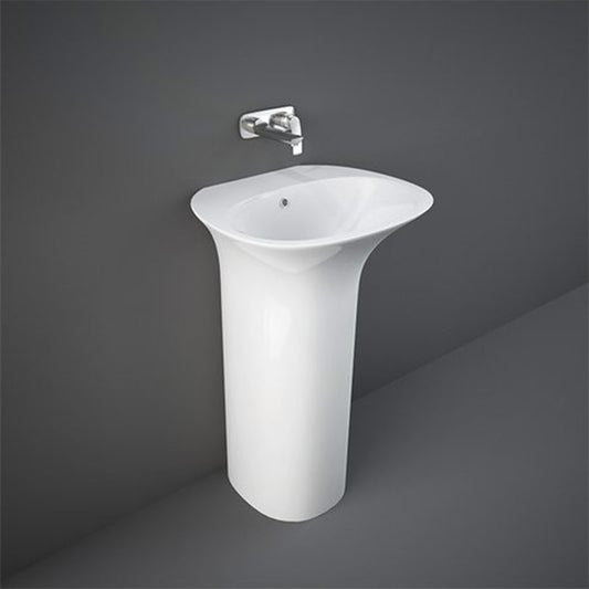 RAK Ceramics Sensation 550mm Floor Standing Basin (1 size, 2 styles, White) - Brand New Bathrooms