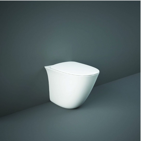 RAK Ceramics Sensation Back to Wall Pan (1 size, White) - Brand New Bathrooms