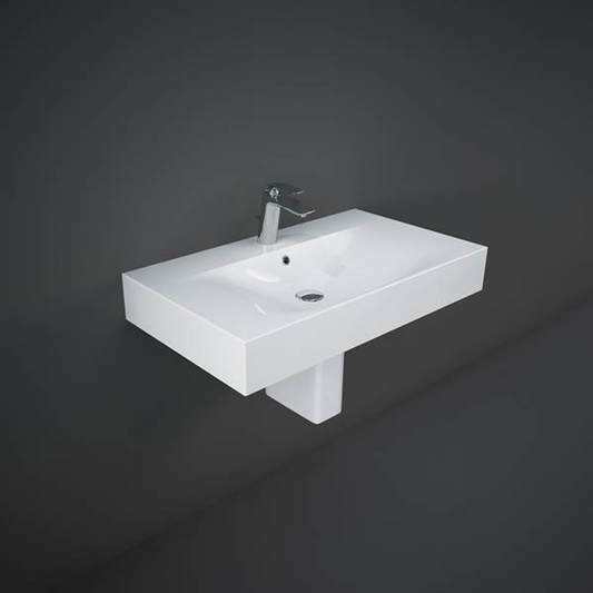 RAK Ceramics Summit Full Pedestal for Basin (1 size, 2 styles, White) - Brand New Bathrooms