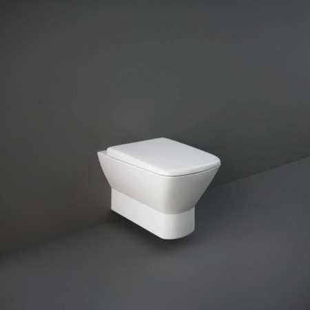 RAK Ceramics Summit Wall Hung WC Pan With Hidden Fixations (1 size, White) - Brand New Bathrooms