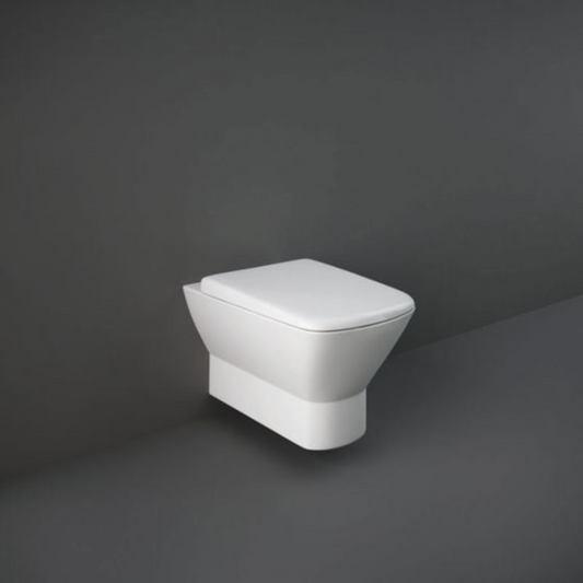 RAK Ceramics Summit Wall Hung WC Pan With Hidden Fixations (1 size, White) - Brand New Bathrooms