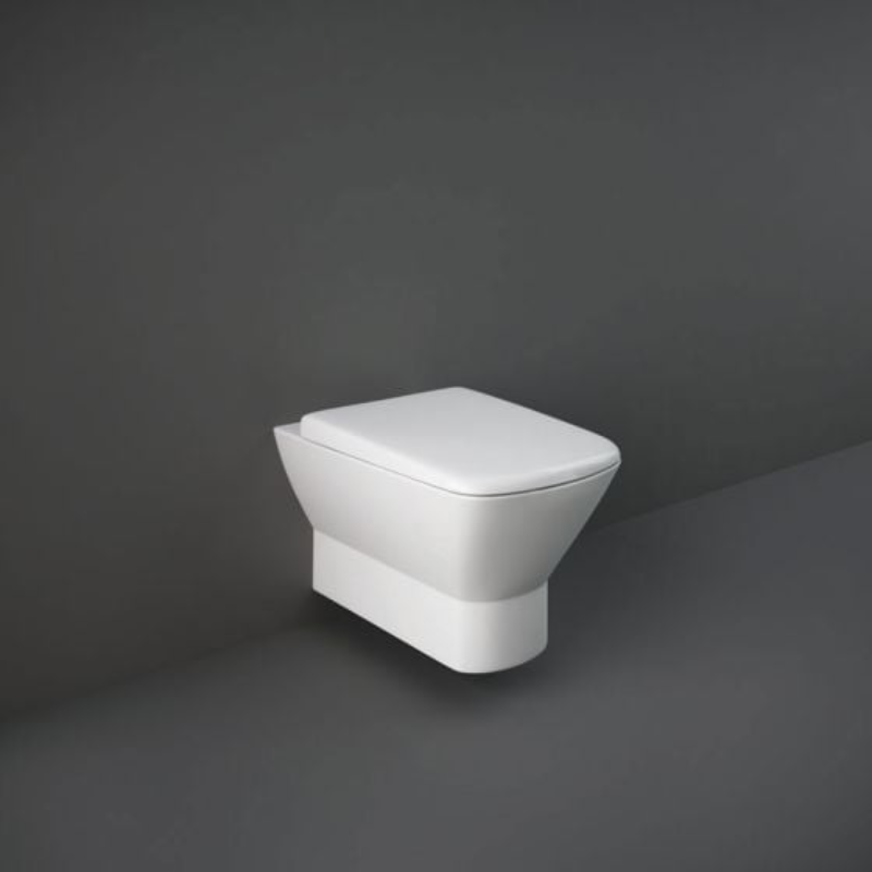 RAK Ceramics Summit Wall Hung WC Pan With Hidden Fixations (1 size, White) - Brand New Bathrooms