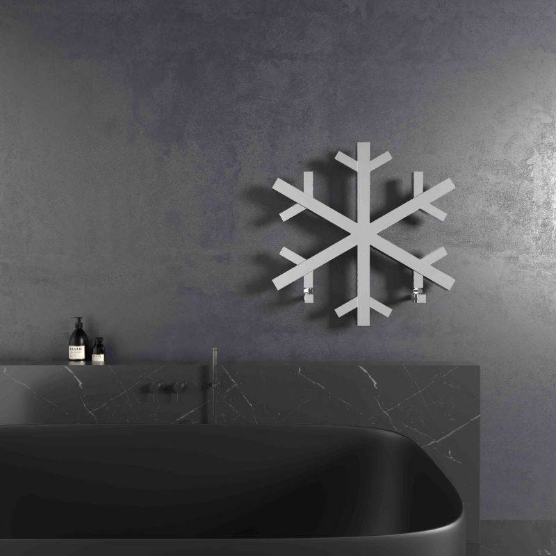 Carisa Snowflake Stainless Steel Bespoke Radiator (1 size, 2 colours) - Brand New Bathrooms