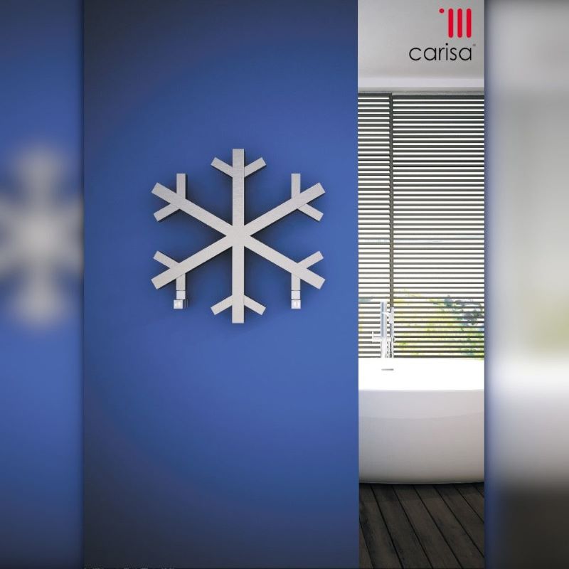 Carisa Snowflake Stainless Steel Bespoke Radiator (1 size, 2 colours) - Brand New Bathrooms