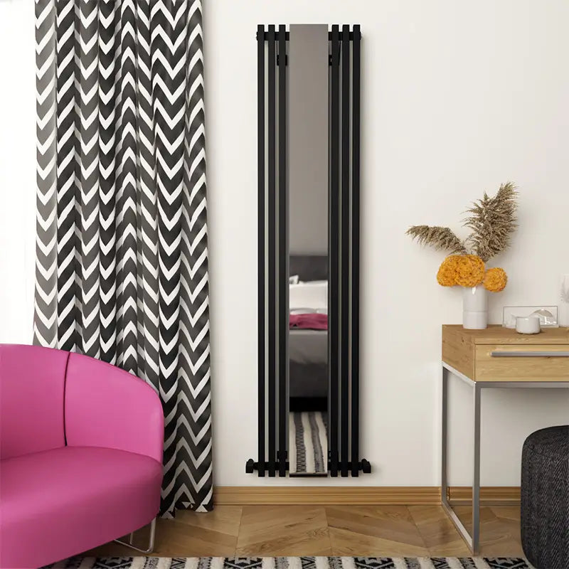 Carisa Sophia Mirror Aluminium Radiator 2 Sections (H1800 x W415) - Brand New Bathrooms