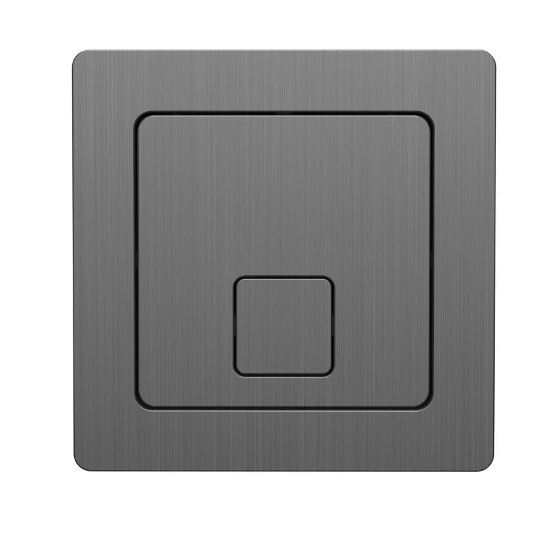Scudo Square Gunmetal Dual Flush Button -  Brand New Bathrooms
