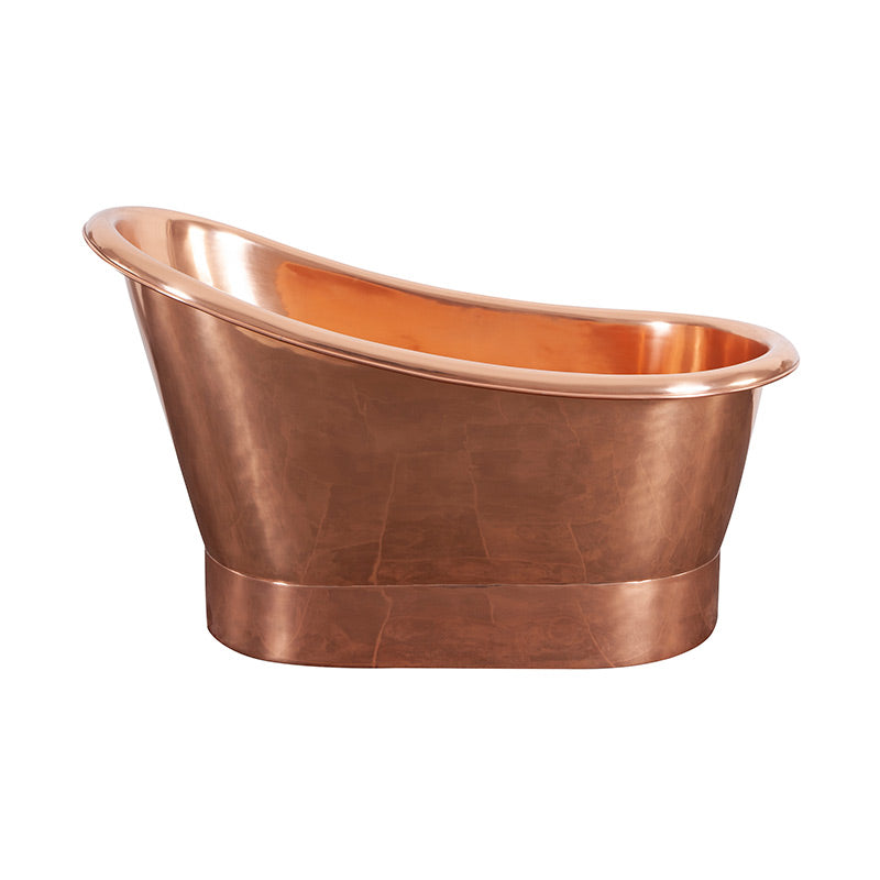 Hurlingham Bijou Compact Single Ended Copper Bathtub (1 size, 2 styles) - Made to Order - Brand New Bathrooms