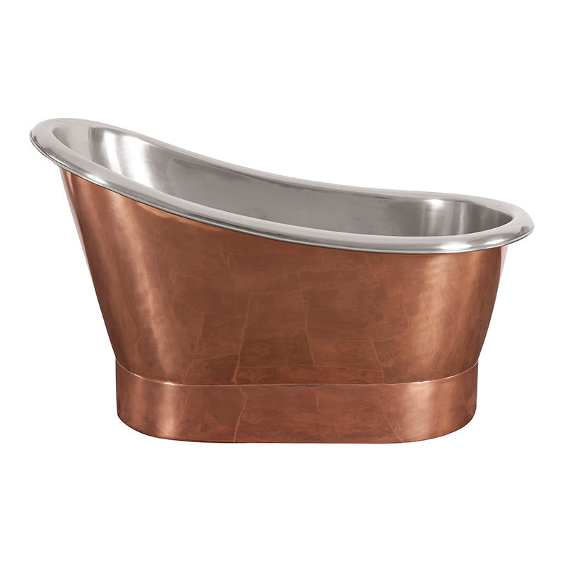 Hurlingham Bijou Compact Single Ended Copper Bathtub (1 size, 2 styles) - Made to Order - Brand New Bathrooms