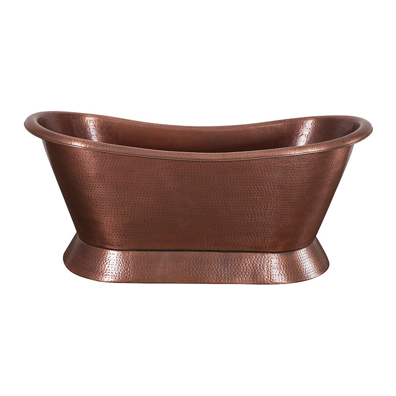 Hurlingham Hammered Copper Bateau Double Ended Bathtub (1 size, Copper) Made to Order - Brand New Bathrooms