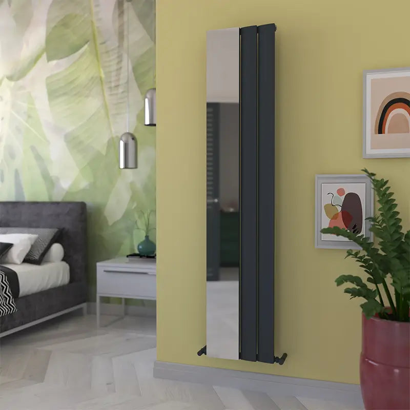 Carisa Step Mirror Aluminium Radiator (2 Sizes) - Brand New Bathrooms