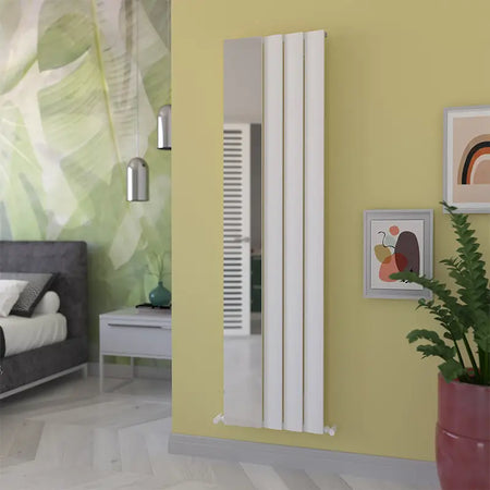Carisa Step Mirror Aluminium Radiator (2 Sizes) - Brand New Bathrooms