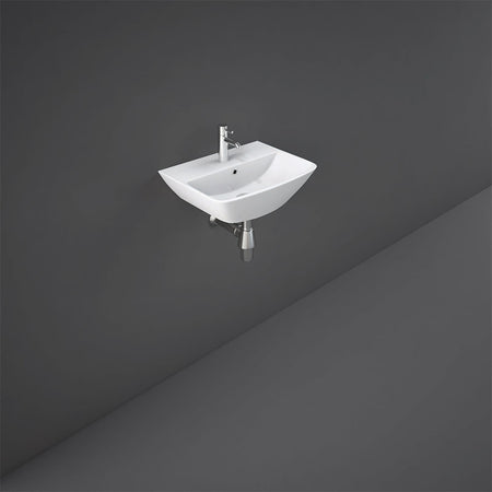 RAK Ceramics Summit 310mm Wall Hung Basin with 1 Tap Hole (1 size, White) - Brand New Bathrooms