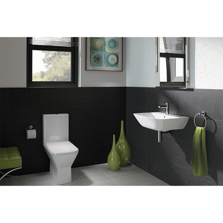 RAK Ceramics Summit 310mm Wall Hung Basin with 1 Tap Hole (1 size, White) - Brand New Bathrooms