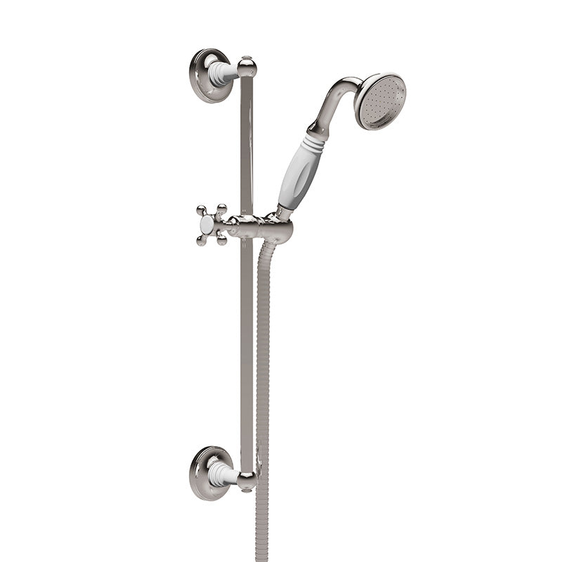 Hurlingham Brass Hand Shower on Slider Rail (3 colours) - Brand New Bathrooms