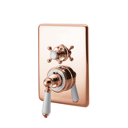 Hurlingham Concealed Dual Control Thermostatic Valve - 1 Outlet (1 size, 3 colours) - Brand New Bathrooms
