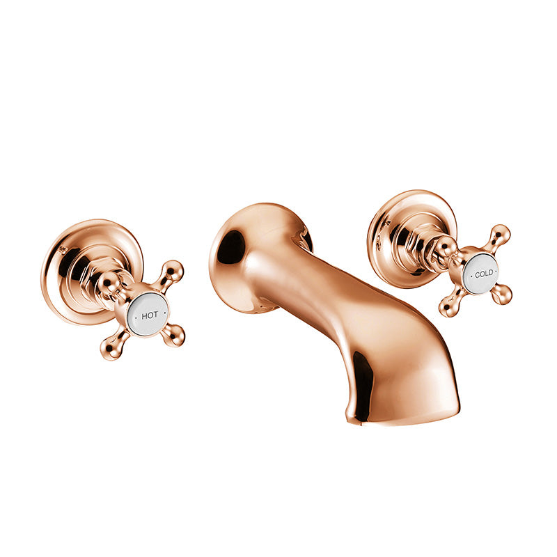 Hurlingham 3 Hole Wall Mounted Bath Filler (1 size, 3 colours) - Brand New Bathrooms