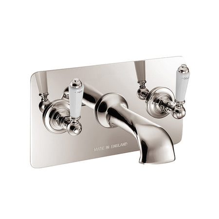 Hurlingham Wall Mounted Bath Filler with Concealing Plate (1 size, 3 colours) - Brand New Bathrooms