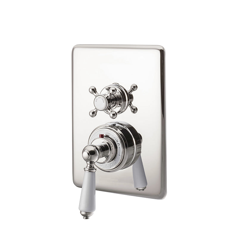 Hurlingham Concealed Dual Control Thermostatic Valve - 2 Outlets (1 size, 3 colours) - Brand New Bathrooms