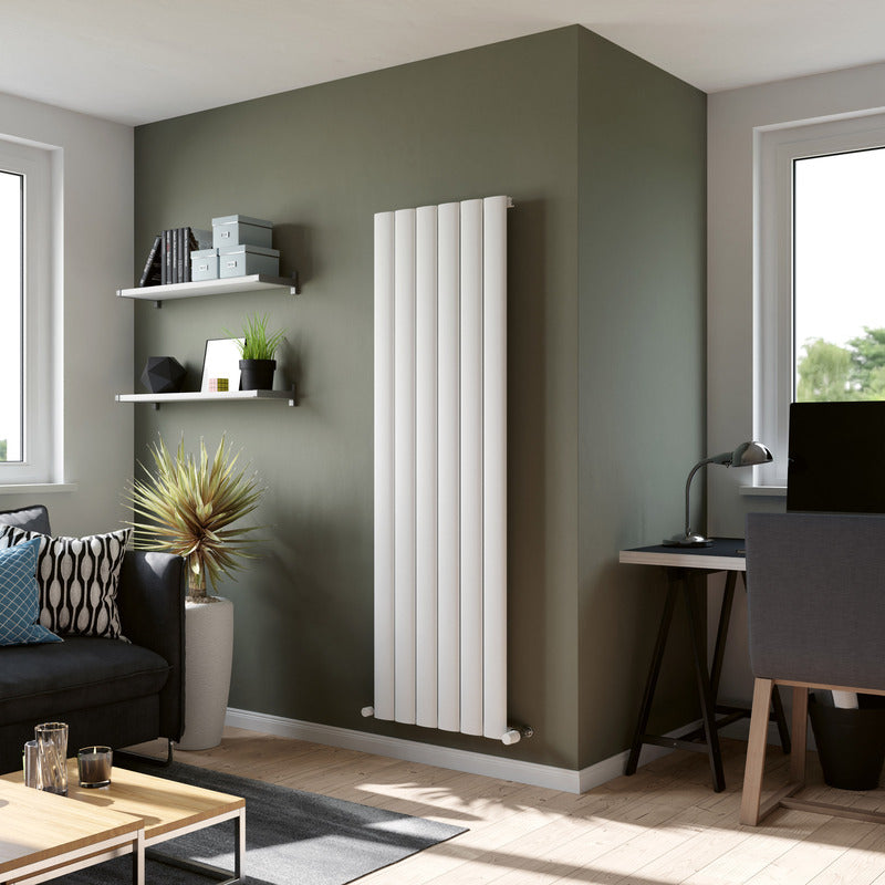 Eucotherm Saturn Vertical Aluminium Radiator (2 colours, 3 sizes) - Brand New Bathrooms