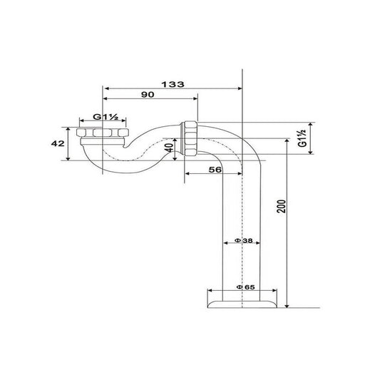 Arroll Shallow Seal Trap (Chrome) - Brand New Bathrooms