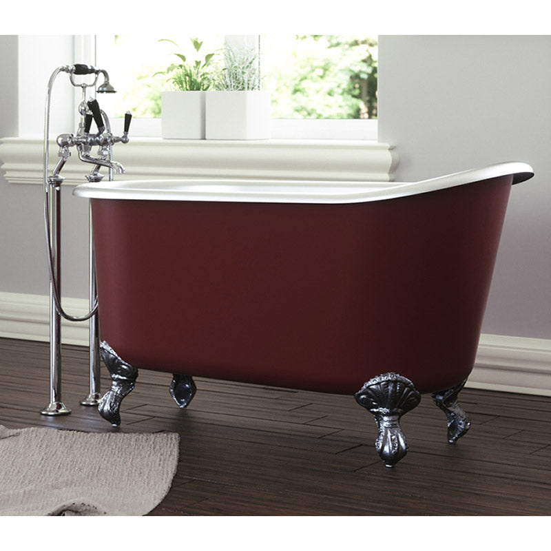 Hurlingham Shelley Single Ended Cast Iron Clawfoot Bathtub (1 size, any colour) - Brand New Bathrooms
