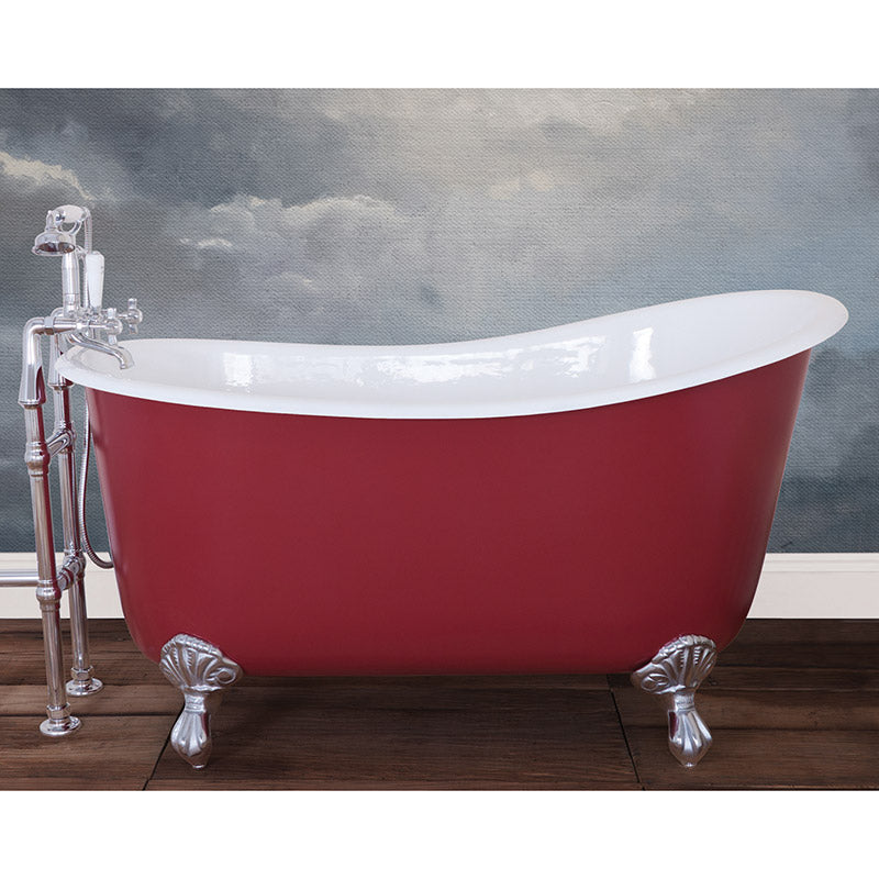 Hurlingham Shelley Single Ended Cast Iron Clawfoot Bathtub (1 size, any colour) - Brand New Bathrooms