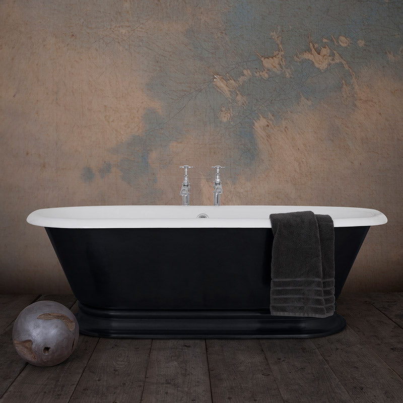 Hurlingham Shikara Double Ended Cast Iron Roll Top Bathtub (1 size, any colour) - Brand New Bathrooms