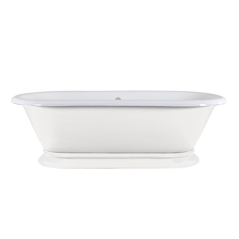 Hurlingham Shikara Double Ended Cast Iron Roll Top Bathtub (1 size, any colour) - Brand New Bathrooms