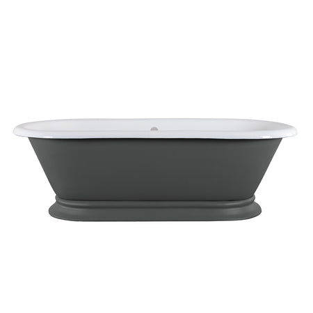 Hurlingham Shikara Double Ended Cast Iron Roll Top Bathtub (1 size, any colour) - Brand New Bathrooms