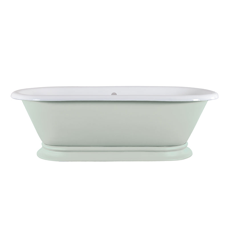 Hurlingham Shikara Double Ended Cast Iron Roll Top Bathtub (1 size, any colour) - Brand New Bathrooms