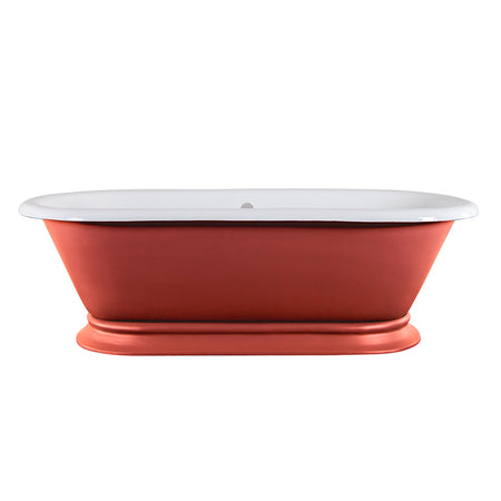 Hurlingham Shikara Double Ended Cast Iron Roll Top Bathtub (1 size, any colour) - Brand New Bathrooms