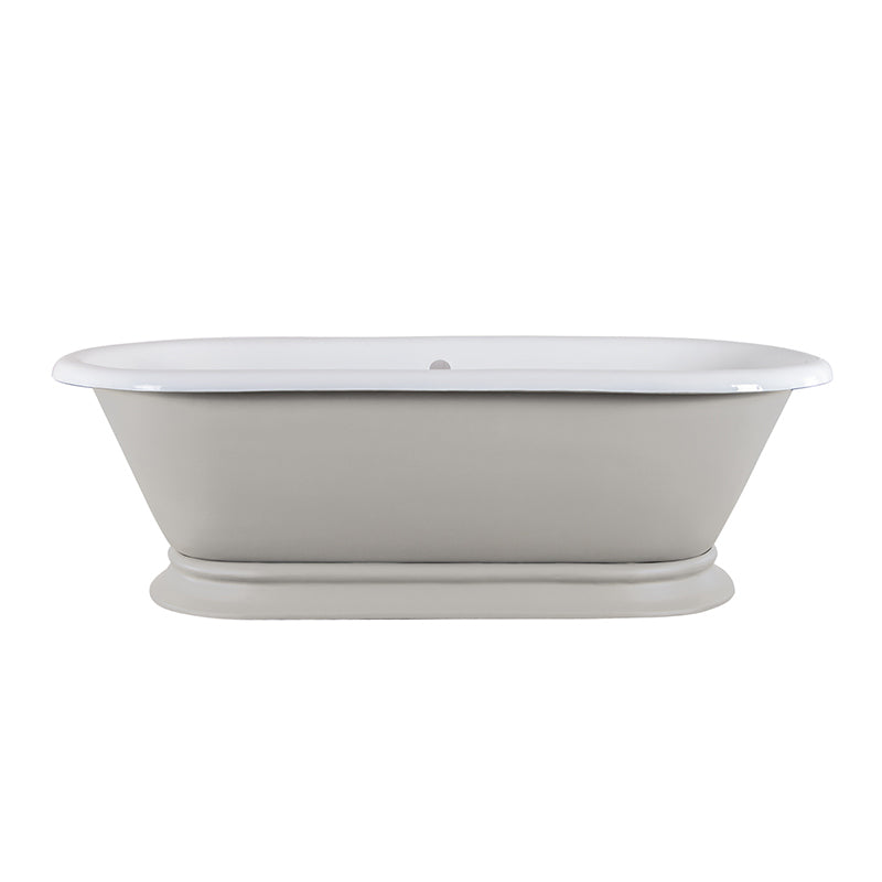 Hurlingham Shikara Double Ended Cast Iron Roll Top Bathtub (1 size, any colour) - Brand New Bathrooms