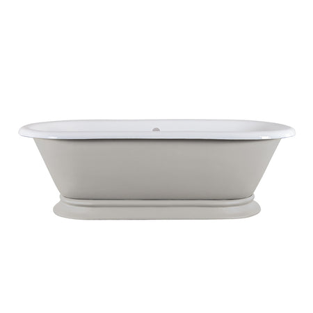 Hurlingham Shikara Double Ended Cast Iron Roll Top Bathtub (1 size, any colour) - Brand New Bathrooms