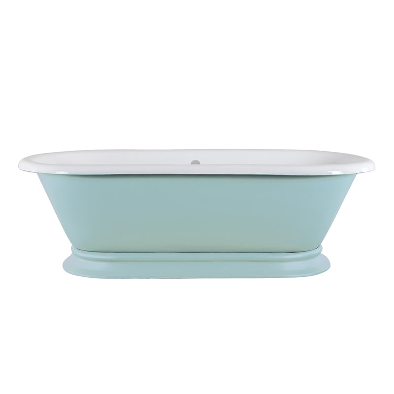 Hurlingham Shikara Double Ended Cast Iron Roll Top Bathtub (1 size, any colour) - Brand New Bathrooms