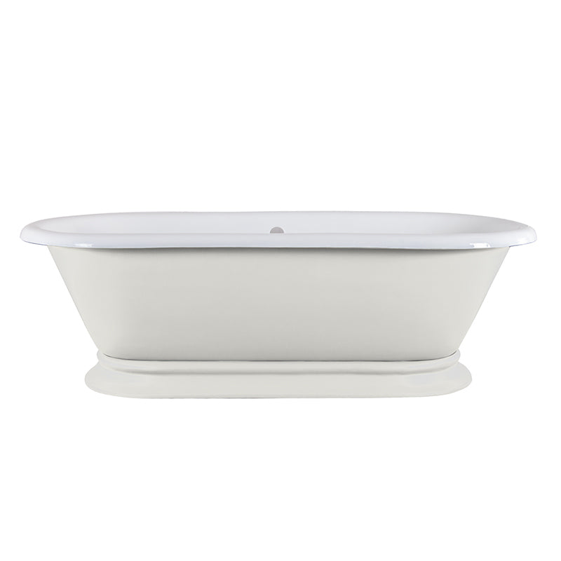 Hurlingham Shikara Double Ended Cast Iron Roll Top Bathtub (1 size, any colour) - Brand New Bathrooms