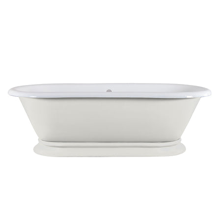 Hurlingham Shikara Double Ended Cast Iron Roll Top Bathtub (1 size, any colour) - Brand New Bathrooms