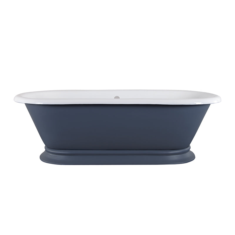 Hurlingham Shikara Double Ended Cast Iron Roll Top Bathtub (1 size, any colour) - Brand New Bathrooms